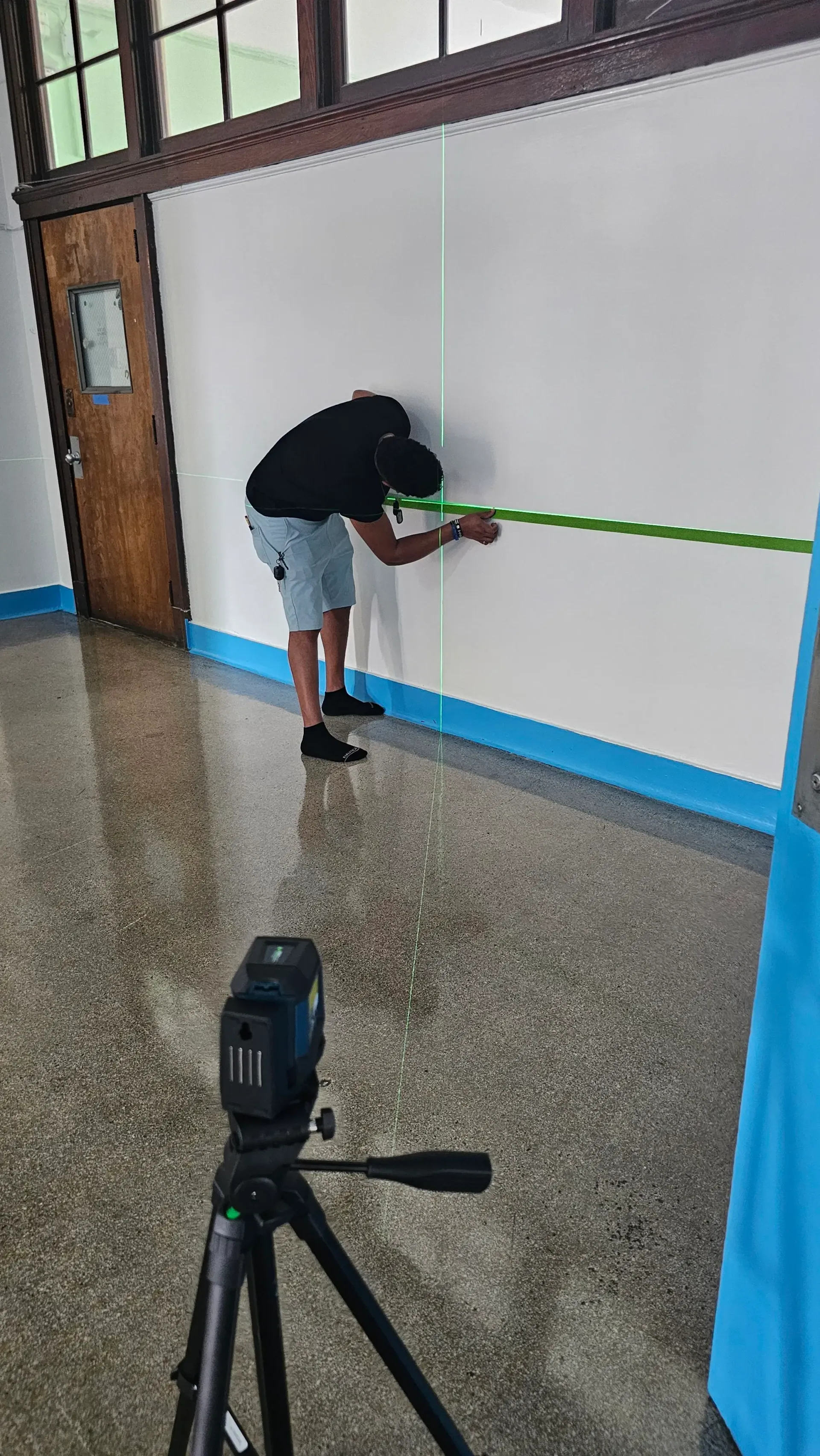 Our Lady of Lourdes School, Manhattan, institutional painting and surface restoration documentation, still four.